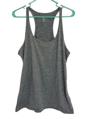 3/$20 GAP Women's Gray Striped Racerback Tank Top